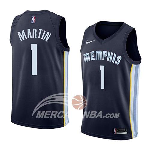 Maglia NBA Memphis Grizzlies Jarell Martin Icon 2018 Blu